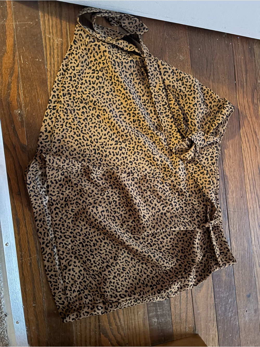miami High-Waist Leopard Print Shorts - Brown/Black